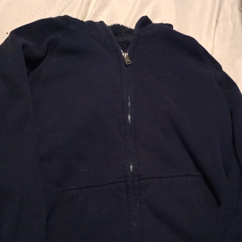 Blue zip up